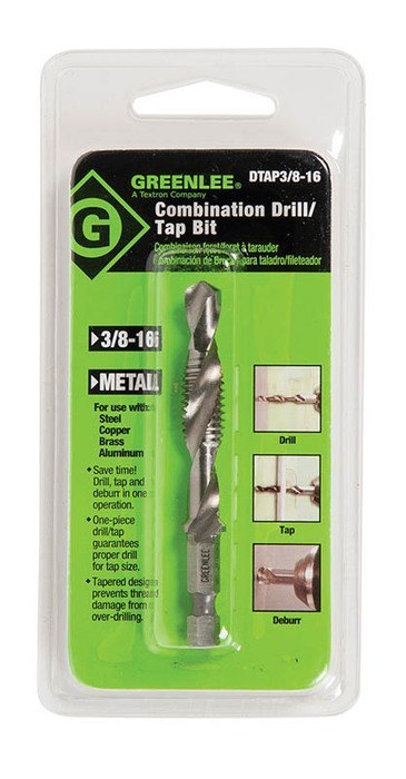 3 8 16 drill tap greenlee faster safer easier 783310116288 3 8 16 tap drill size